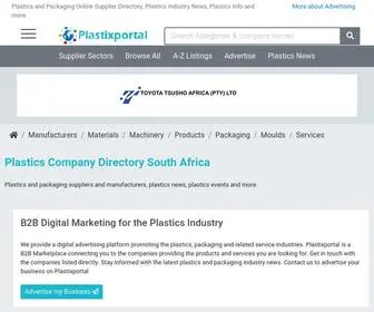 Plastixportal.co.za(Plastics directory south africa) Screenshot