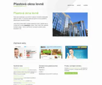 Plastova-Okna-Levne.cz(Plastová) Screenshot