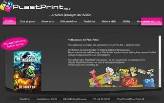 Plastprint.dk(Velkommen) Screenshot