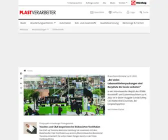 Plastverarbeiter.de(Das Portal für den Kunststoffverarbeiter) Screenshot