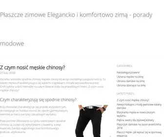 Plaszczezimowe.com.pl(Elegancki i komfortowy ubiór zimową porą) Screenshot