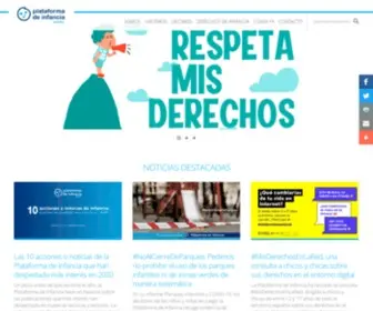 Plataformadeinfancia.org(Plataforma de Infancia) Screenshot