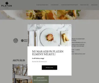 Platanrestaurant.hu(PLATÁN) Screenshot