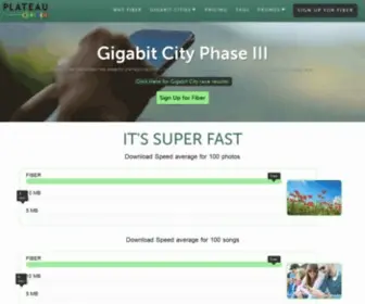 Plateaufiber.com(Plateau Fiber) Screenshot