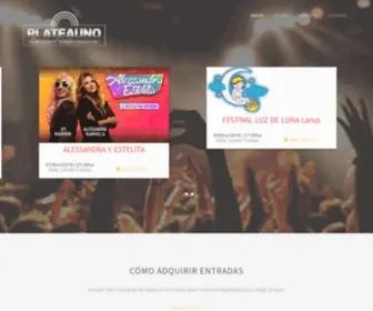 Plateauno.com(Platea Uno) Screenshot