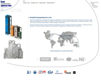 Plateheatexchangers.com(Supplier of all plate heat exchanger parts) Screenshot