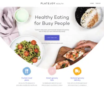 Platejoy.com(Custom Meal Plans & Meal Planning Recipes) Screenshot