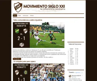 Platensesigloxxi.com(Movimiento Siglo XXI) Screenshot