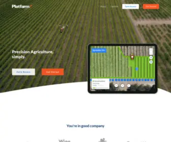 Platfarm.com(Precision Agriculture) Screenshot