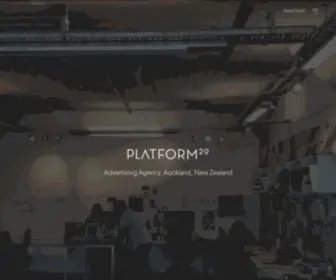 Platform29.co.nz(Platform 29) Screenshot