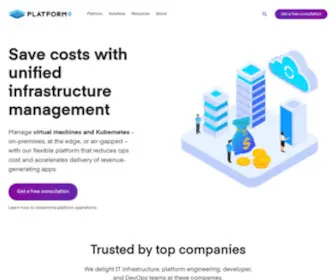 Platform9.com(Unified Infrastructure Management) Screenshot