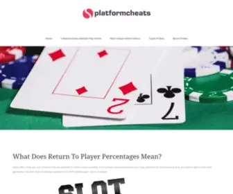 Platformcheats.com(Understanding the Term Return To Player For Slot Machines) Screenshot