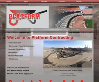 Platformcontracting.com(Platform Contracting) Screenshot