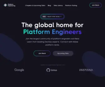 Platformengineering.org(The Global Home for Platform Engineers) Screenshot