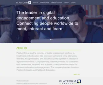 Platformq.com(The leader in digital engagement and education) Screenshot