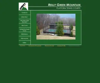 Platformtennis.com(Reilly Green Mountain Platform Tennis) Screenshot