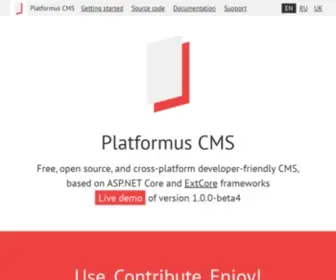 Platformus.net(Platformus) Screenshot