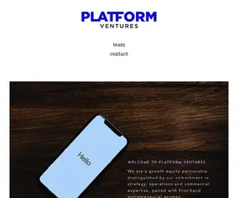 Platformventures.com(PLATFORM VENTURES) Screenshot