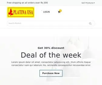 Platinausa.com(PlatinaUSA) Screenshot