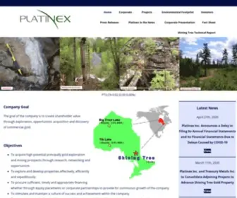 Platinex.com(Advancing a District Scale Project in an Abitibi Gold Camp) Screenshot