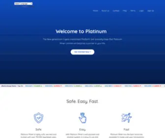 Platinum-Miner.com(Platinum Miner) Screenshot