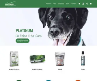 Platinum-Natural.it(Alimentazione Naturale e Cura del tuo Cane) Screenshot