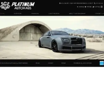 Platinumautohaus.com(Platinum Autohaus) Screenshot