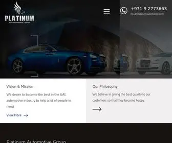 Platinumautomobile.com(We are Platinum Automotive group) Screenshot