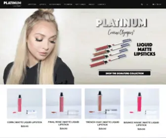 Platinumbeautyshop.com(Create an Ecommerce Website and Sell Online) Screenshot