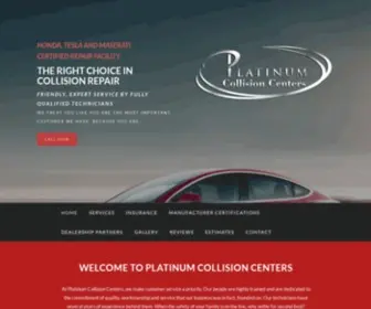 Platinumccs.com(Platinum Collision Centers) Screenshot