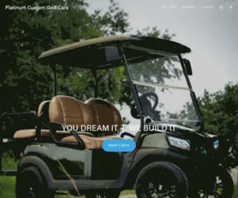 PlatinumcGC.com(Platinum Custom Golf Cars) Screenshot