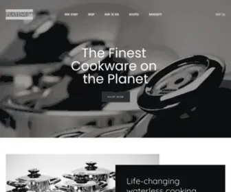 Platinumcookware.com(Professional Platinum Cooking System) Screenshot