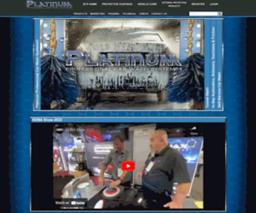 Platinumcw.com(Platinum Professional Car Wash Systems) Screenshot