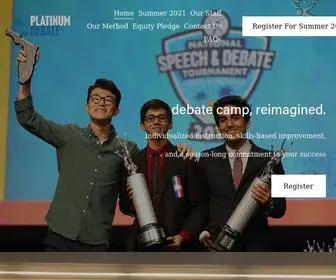 Platinumdebate.com(Platinum Debate) Screenshot