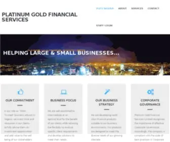 PlatinumGoldfinancialservices.com(Platinum Gold Financial Services Limited) Screenshot