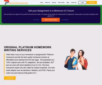 Platinumhomework.com(Platinum Homework) Screenshot
