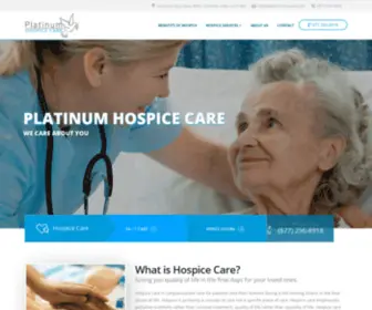 Platinumhospice.com(Platinum Hospice Care) Screenshot