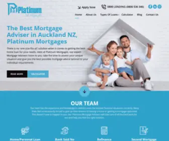 Platinummortgages.co.nz(On-Call and Online Mortgage Broker in Auckland) Screenshot