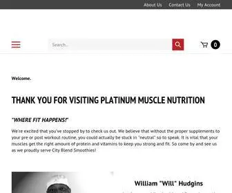 Platinummusclenutrition.com(Platinum Muscle Nutrition) Screenshot