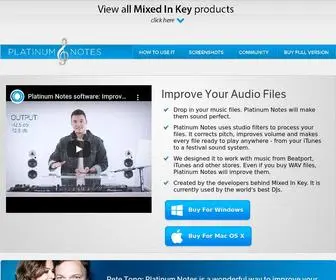 Platinumnotes.com(Improve Your Music Collection (Audio Software)) Screenshot