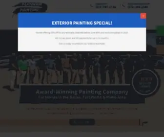 Platinumpainting.com(DFW Painting Company) Screenshot