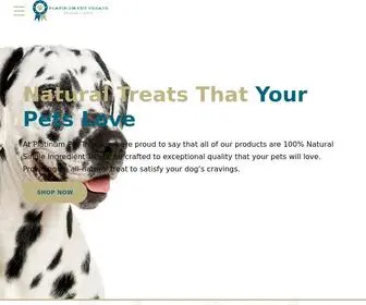 Platinumpettreats.com(Platinum Pet Treats) Screenshot