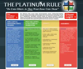 Platinumrule.com(PlatinumRule) Screenshot