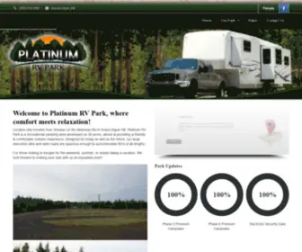 PlatinumrvPark.com(Platinum RV Park) Screenshot