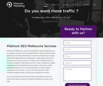 Platinumseoservices.com.au(SEO Melbourne) Screenshot