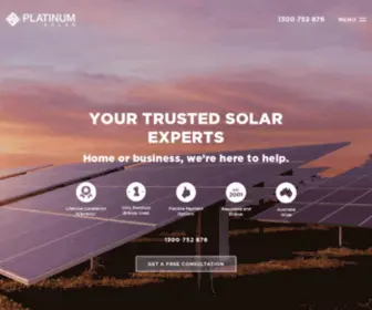 Platinumsolar.com.au(Platinum Solar) Screenshot