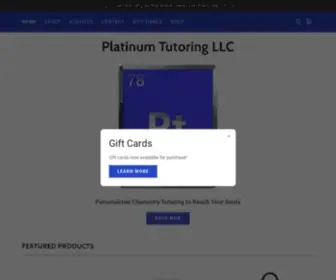 Platinumtutoring.net(Chemistry Tutor) Screenshot