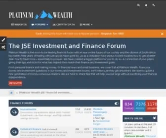 Platinumwealth.co.za(The JSE and ZAR X Financial and Investment Forum) Screenshot