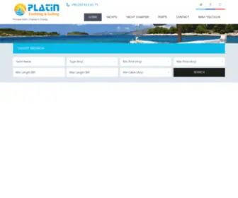 Platinyachting.com(Yacht Boat Caicco Gulet Bareboat Motor Yacht Charter Turkey & Turchia) Screenshot