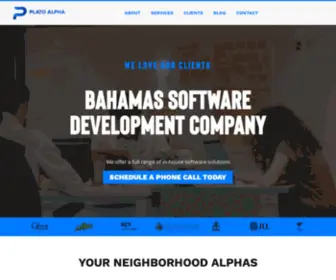 Platoalpha.com(Bahamas Software Development Company) Screenshot